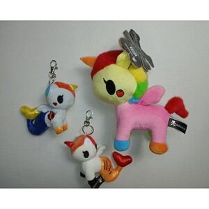 Tokidoki Unicorn Mermaid Plush Lot Of 3 Some Tags